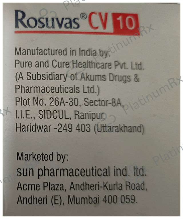 Rosuvas CV 75/10mg Tablet 10s