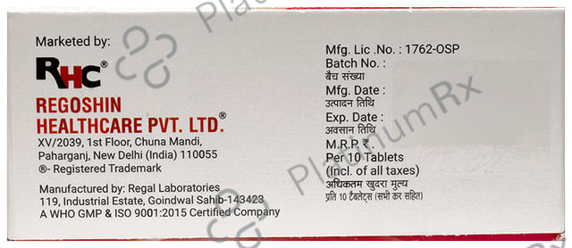 Amloreg A 5/50mg Tablet 10s