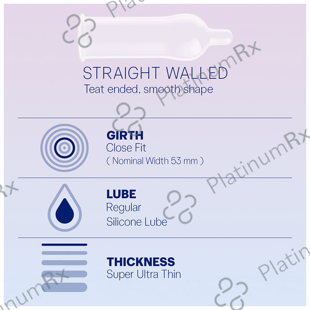 Durex Invisible Super Ultra Thin Condom 10s