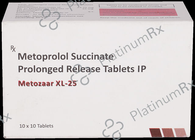 Metozaar XL PR 25mg Tablet 10s