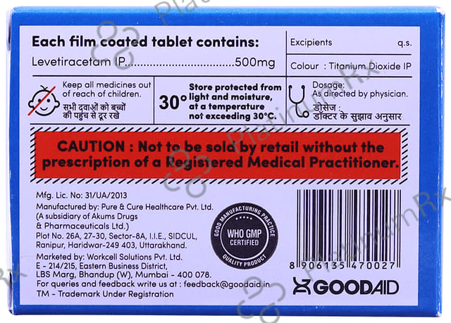 Racetamaid 500 Tablet