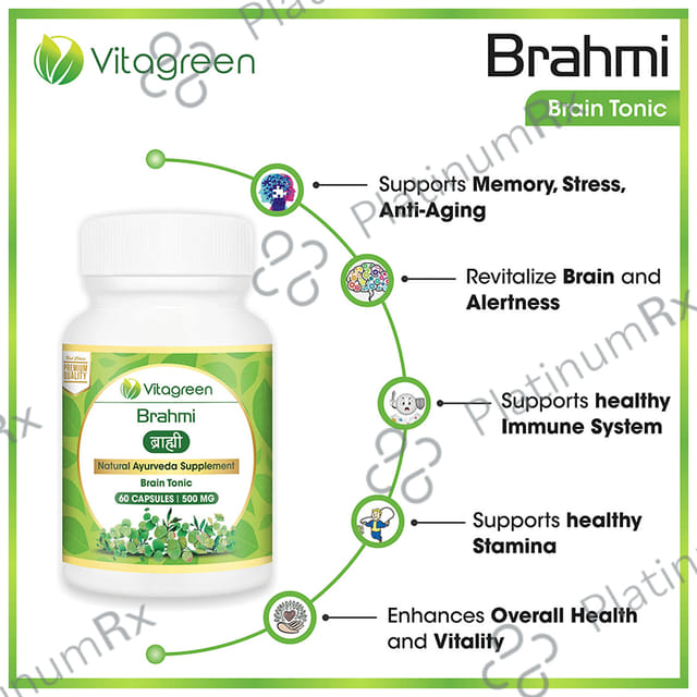 Vitagreen Brahmi 500mg Capsule