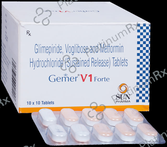 Gemer V Forte 1/1000/0.2mg Tablet 10s
