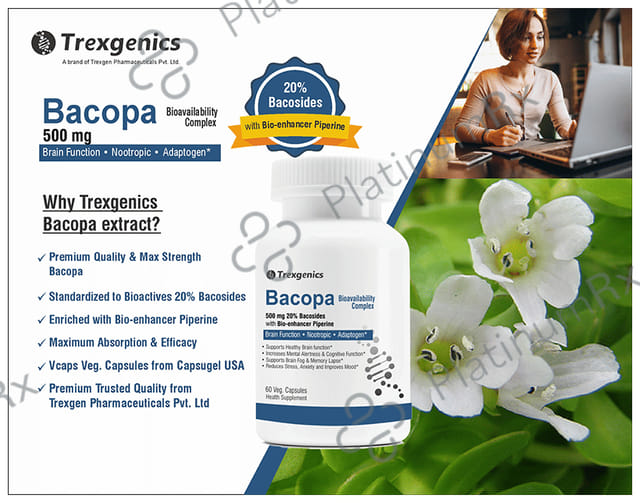Trexgenics Bacopa Veg Capsule