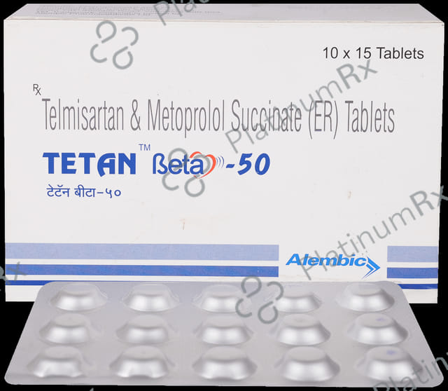Tetan Beta 50/40mg Tablet ER 15s