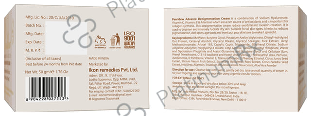 Pearldew Advance Depigmentation Cream (50gm Each) 4 jar
