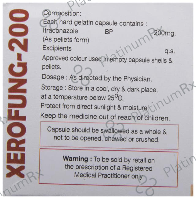 Xerofung 200 Capsule 10s