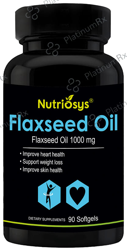 Nutriosys Flaxseed Oil Soft Gelatin Capsule