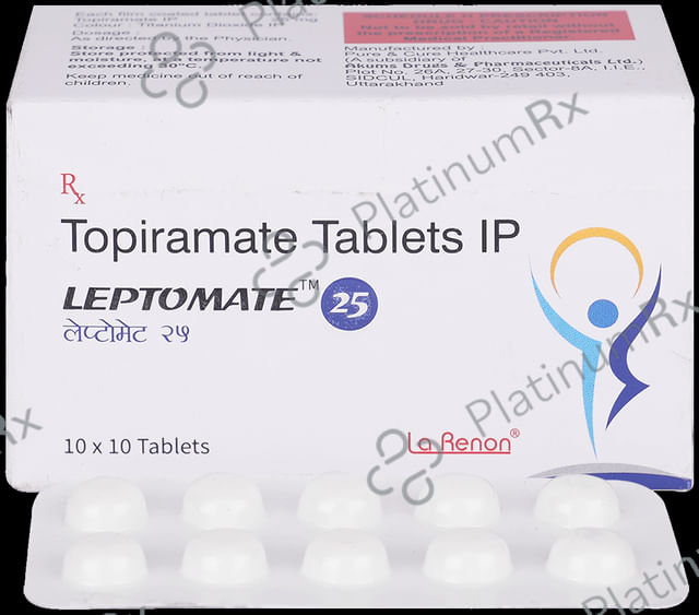 Leptomate 25mg Tablet 10s