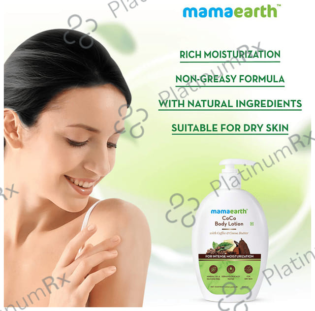 Mamaearth Coco Body Lotion for All Skin Types - Mineral Oil & Silicone-Free