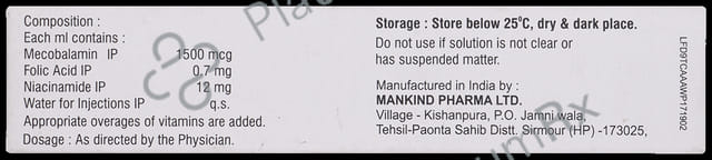 Nurostar C1 0.7/12mg/1500mcg Injection 1ml