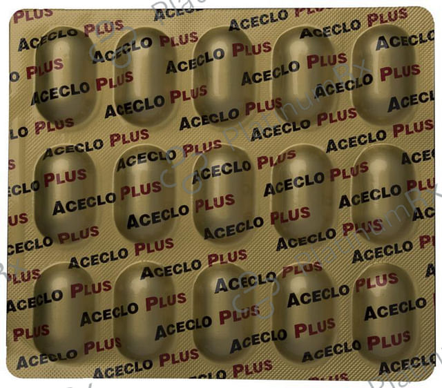 Aceclo Plus 100/325mg Tablet 15s