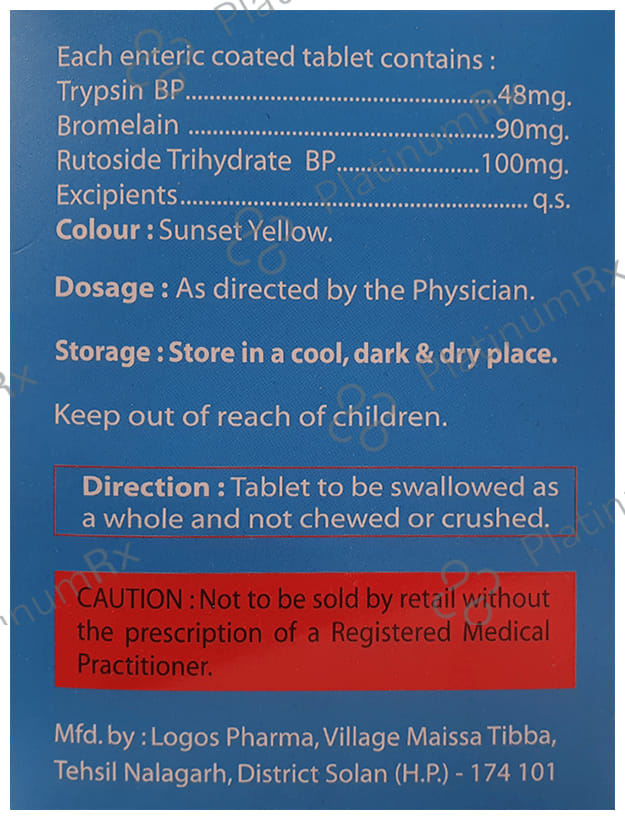 Rutorix 90mg/48mg/100mg Tablet