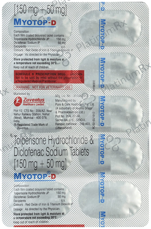 Myotop D 150/50mg Tablet 10s