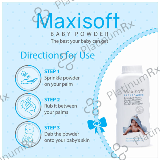 Maxisoft Baby Powder (200gm Each) 1 Bottle