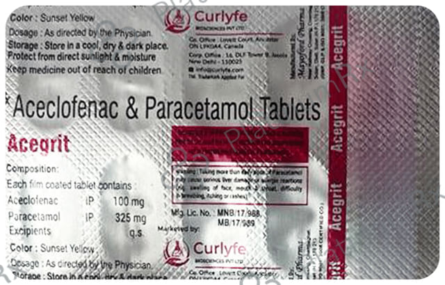 Acegrit 100/325mg Tablet 10s