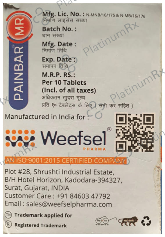 Painbar MR Tablet 10s