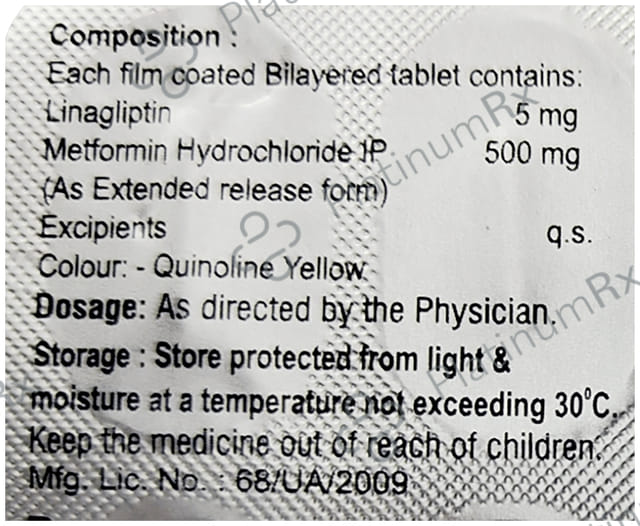 Linanext M 500/5mg Tablet ER 10s
