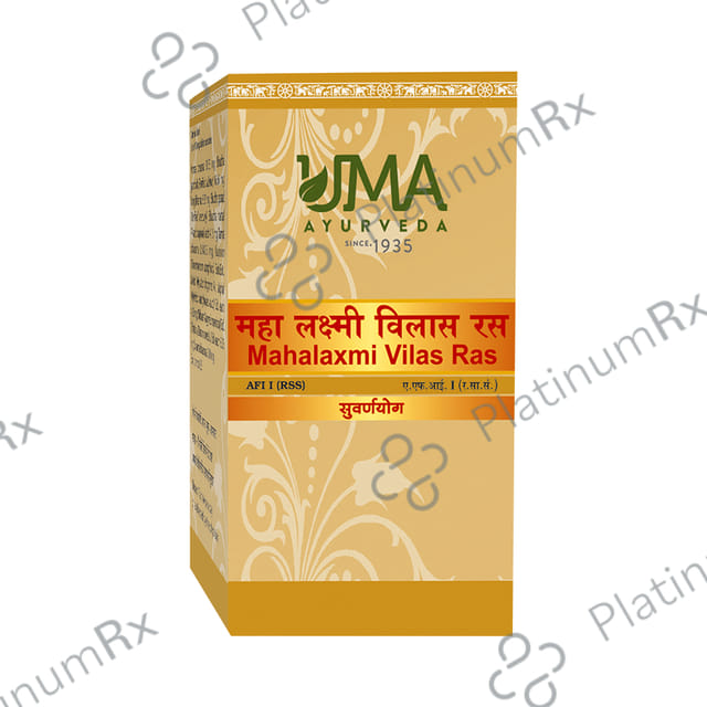 Uma Ayurveda Mahalaxmi Vilas Ras Tablet (with Gold)