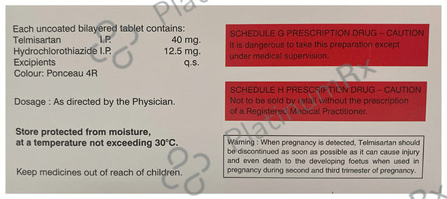 Twinsart H 12.5/40mg Tablet 10s