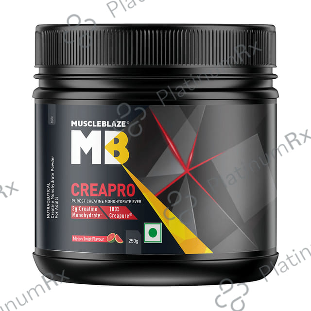 MuscleBlaze Creapro Creatine - With Creapure for Lean Muscles, Energy & Strength - Melon Twist