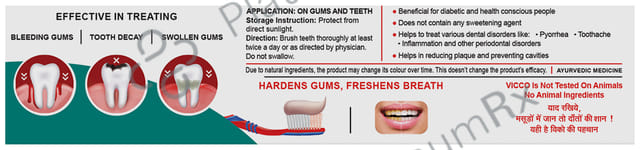 Vicco Vajradanti Ayurvedic Medicine for Healthy Gums and Teeth - Sugar Free
