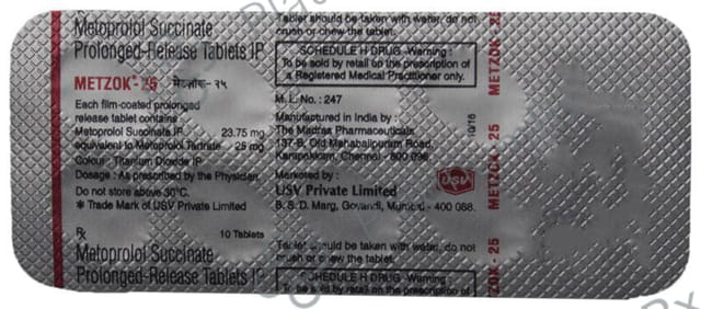 Metzok 25mg Tablet PR 10s