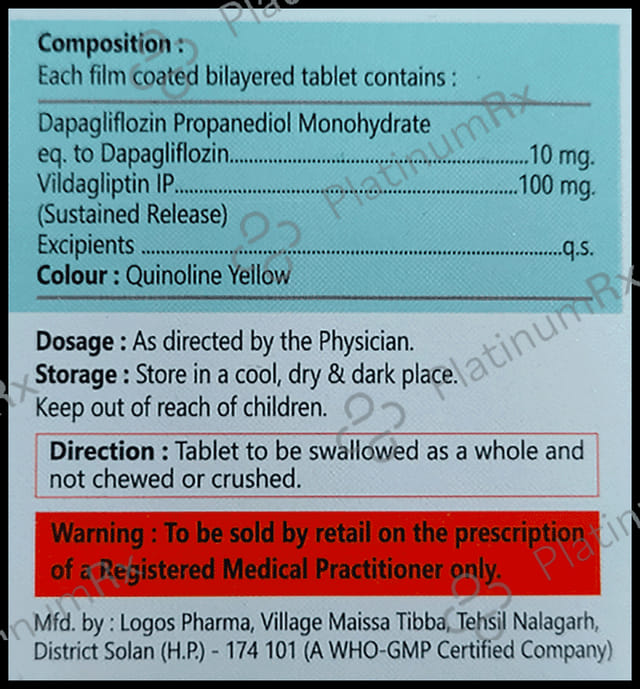 Dapazer-V 100 Tablet SR