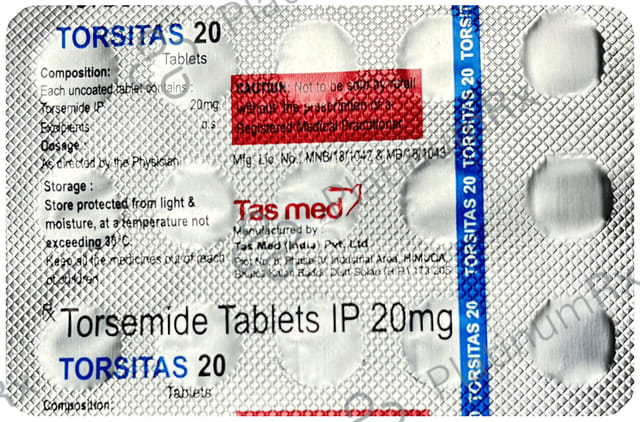 Torsitas 20mg Tablet 15s