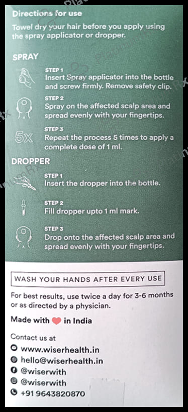 Wiser Men Build Minoxidil Topical Solution 60ml