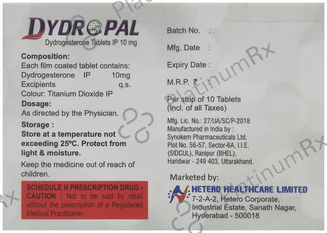 Dydropal 10mg Tablet 10s