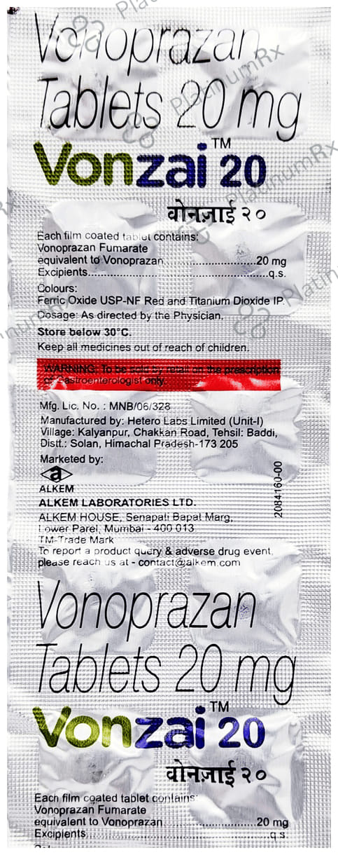 Vonzai 20mg Tablet 10s