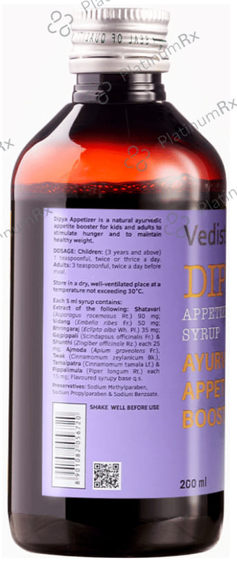 Dipya Ayurvedic Appetizer Syrup for Appetite