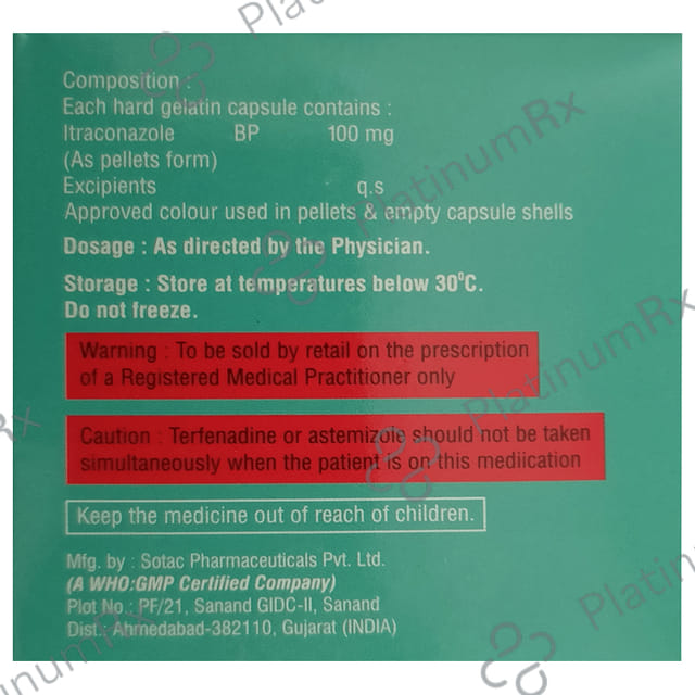 Itralin 100 Capsule 10 Capsule