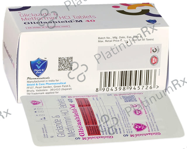 Gliclashield M 40/500mg Tablet 15s