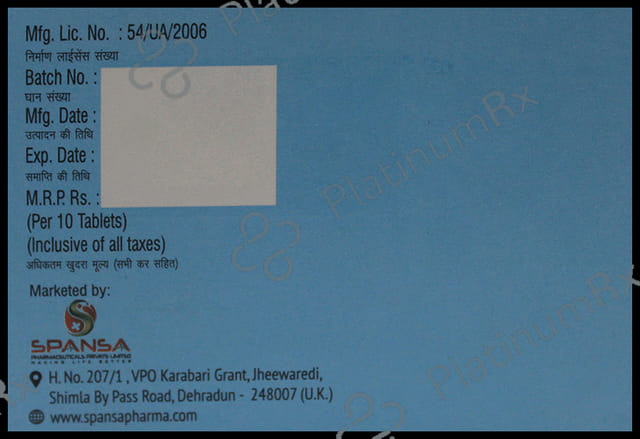Glicisa M 1/1000mg Forte Tablet PR 10s