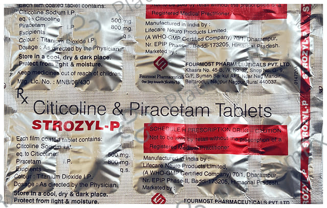 Strozyl 500/800mg P Tablet 10s