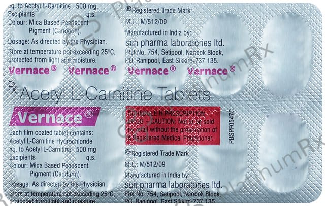Vernace 500mg Tablet 10s