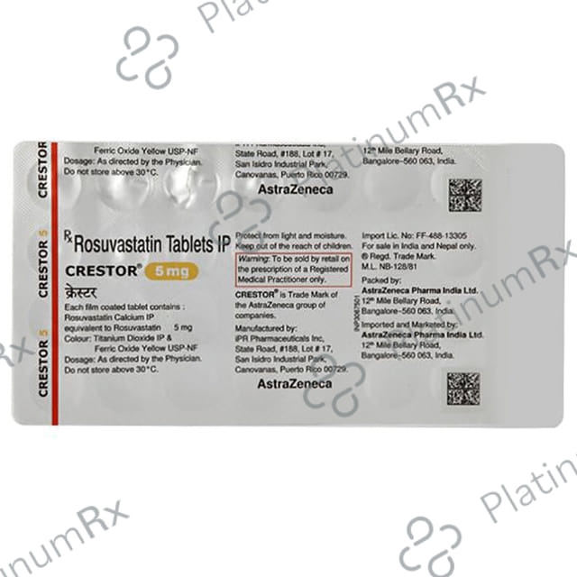 Crestor 5mg Tablet 30s
