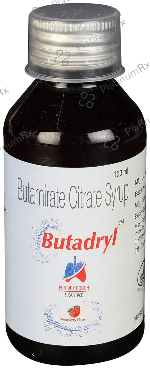Butadryl 7.5mg Strawberry Syrup 100ml