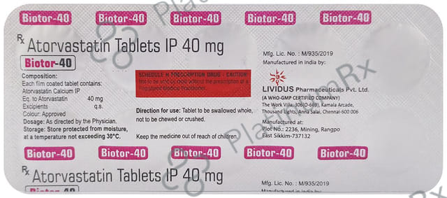 Biotor 40mg Tablet 10s (Lividus)