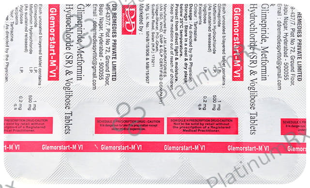 Glemorstart M V 1 Tablet SR 10s