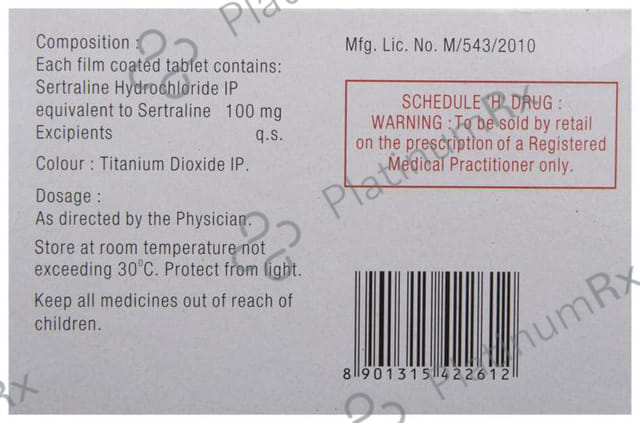 Serta 100mg Tablet 15s