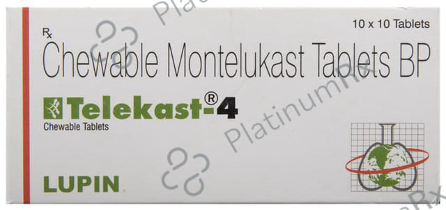 Telekast 4mg Chewable Tablet 10s