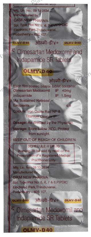 Olmy D 40/1.5mg Tablet SR 10s