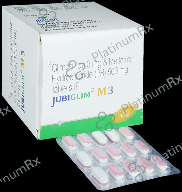 Jubiglim M 3/500mg Tablet 15s