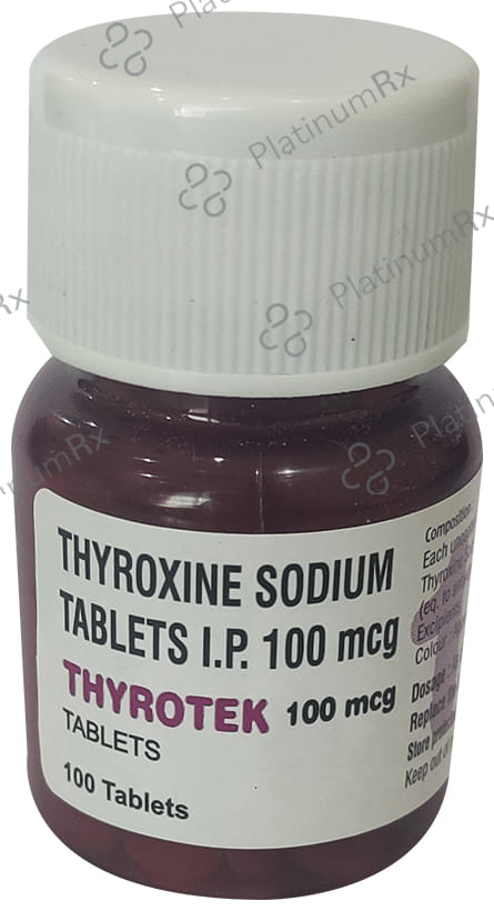 Thyrotek 100mcg Tablet 100s