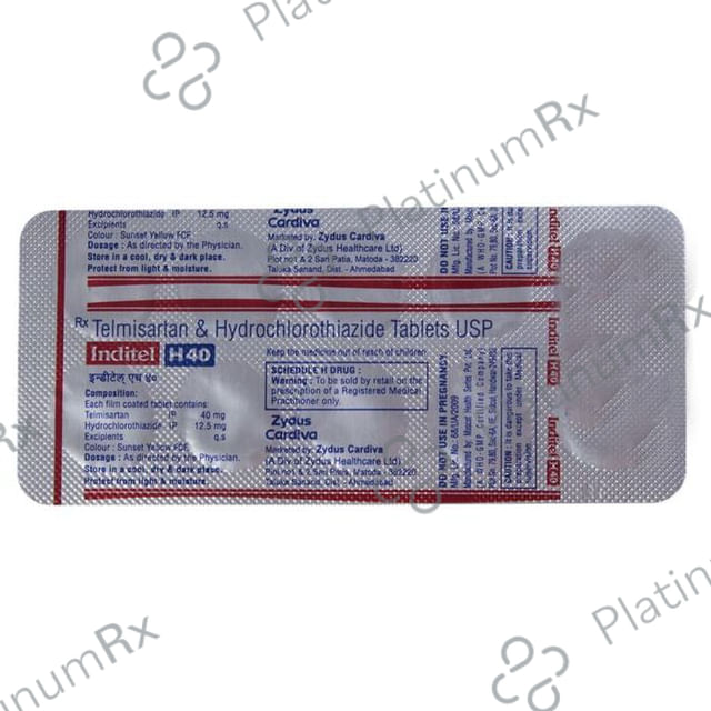 Inditel H 40 12.5/40mg Tablet 10s