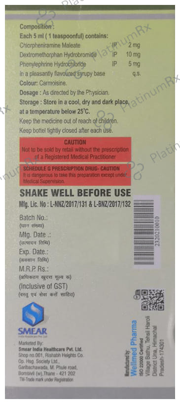 Cufsmear Syrup 100ml