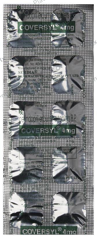 Coversyl 4mg Tablet 10s